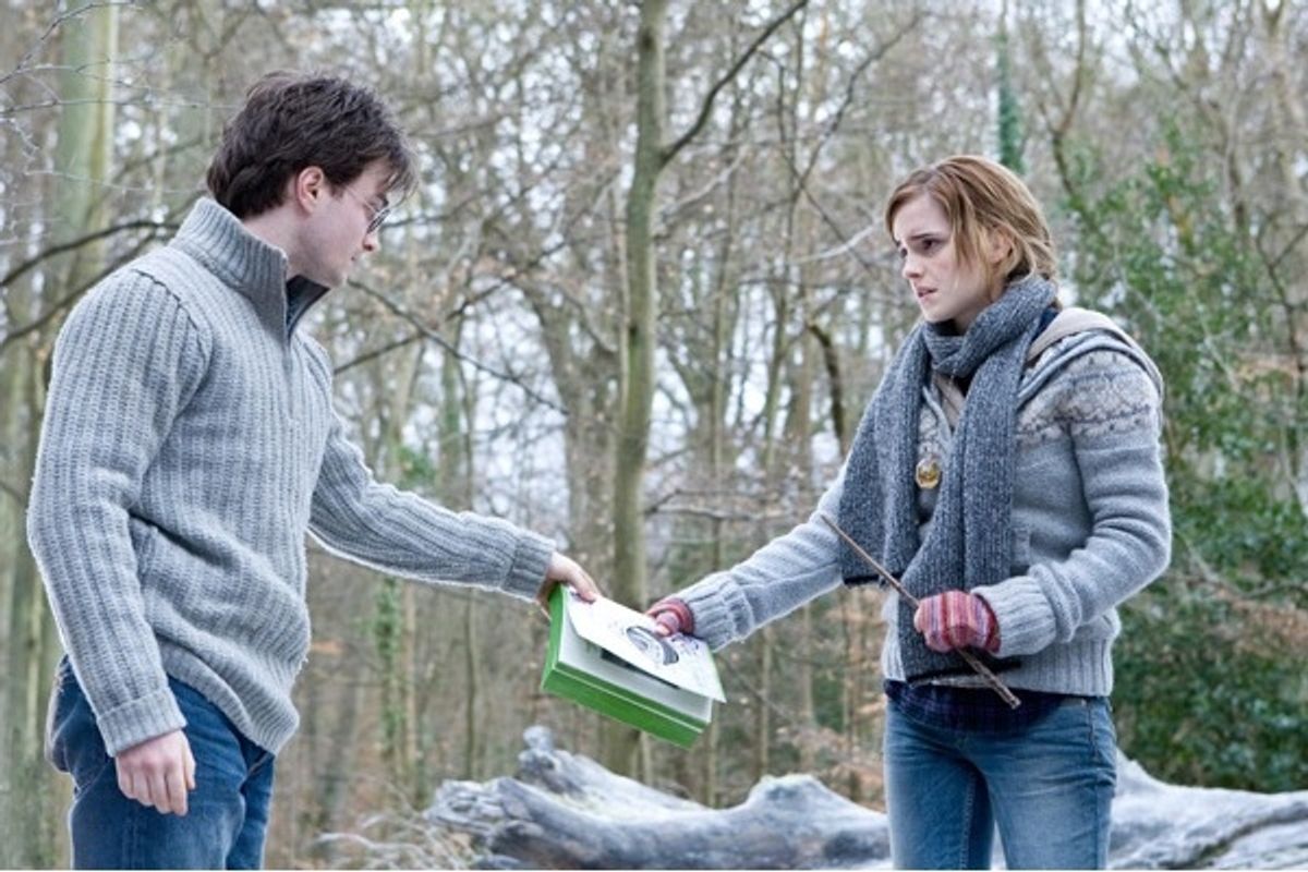 Daniel Radcliffe and Emma Watson at 